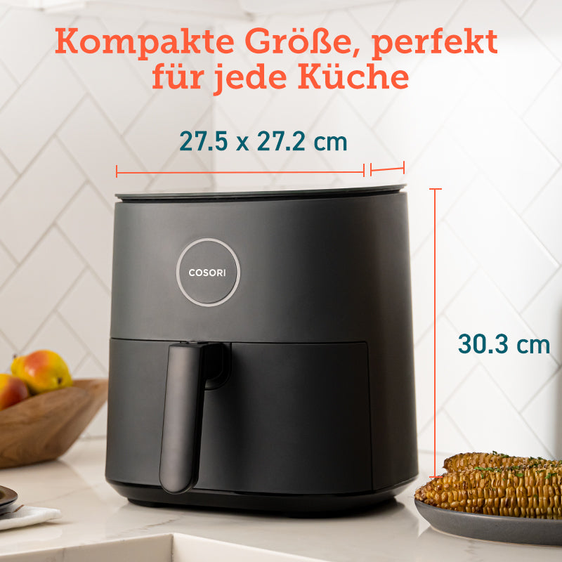 COSORI 4,7-Liter Heißluftfritteuse Dunkelgrau, Retail Exclusive