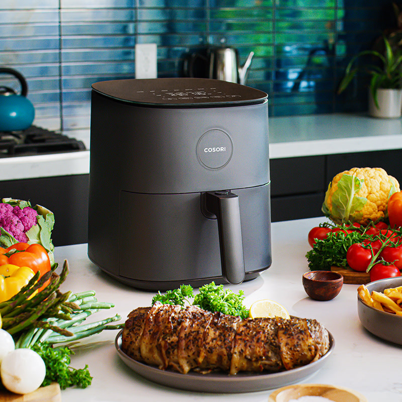 COSORI 4,7-Liter Heißluftfritteuse Dunkelgrau, Retail Exclusive