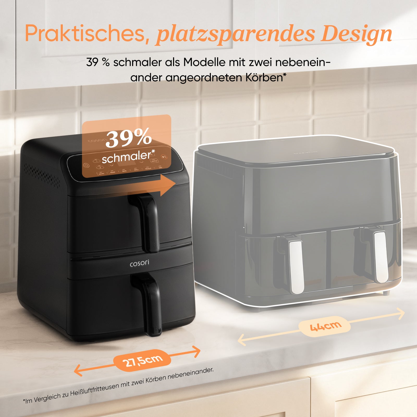 COSORI Turbo Tower™ Compact 8,6-Liter Heißluftfritteuse