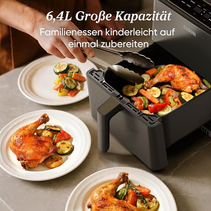 COSORI 6.4-Liter Smart Heißluftfritteuse Dual Blaze