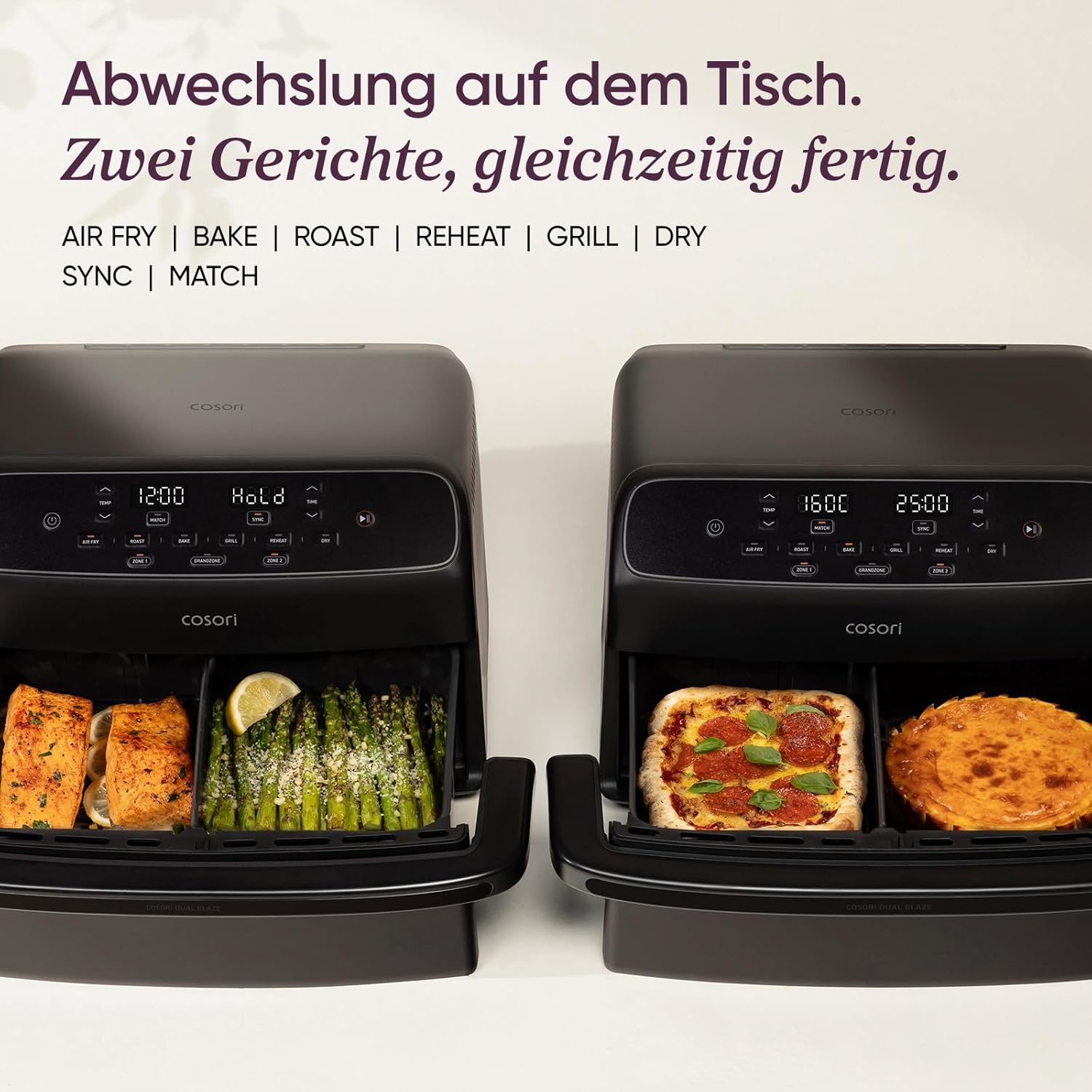 COSORI Dual Blaze TwinFry™ Compact 8,6L Heißluftfritteuse