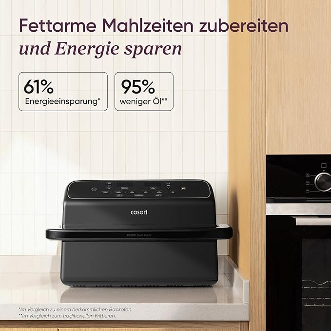 COSORI Dual Blaze TwinFry™ Compact 8,6L Heißluftfritteuse