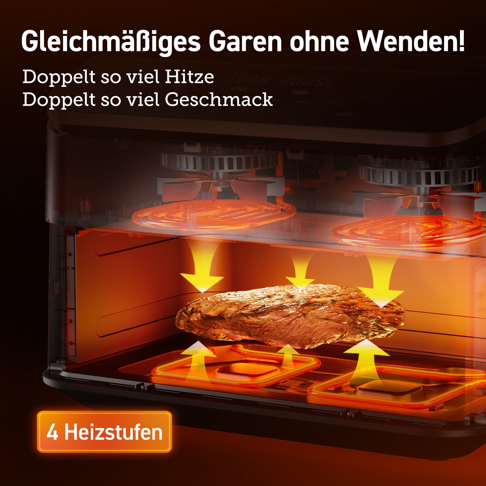 COSORI Dual Blaze Twinfry™ 10-Litre Heißluftfritteuse-Gold