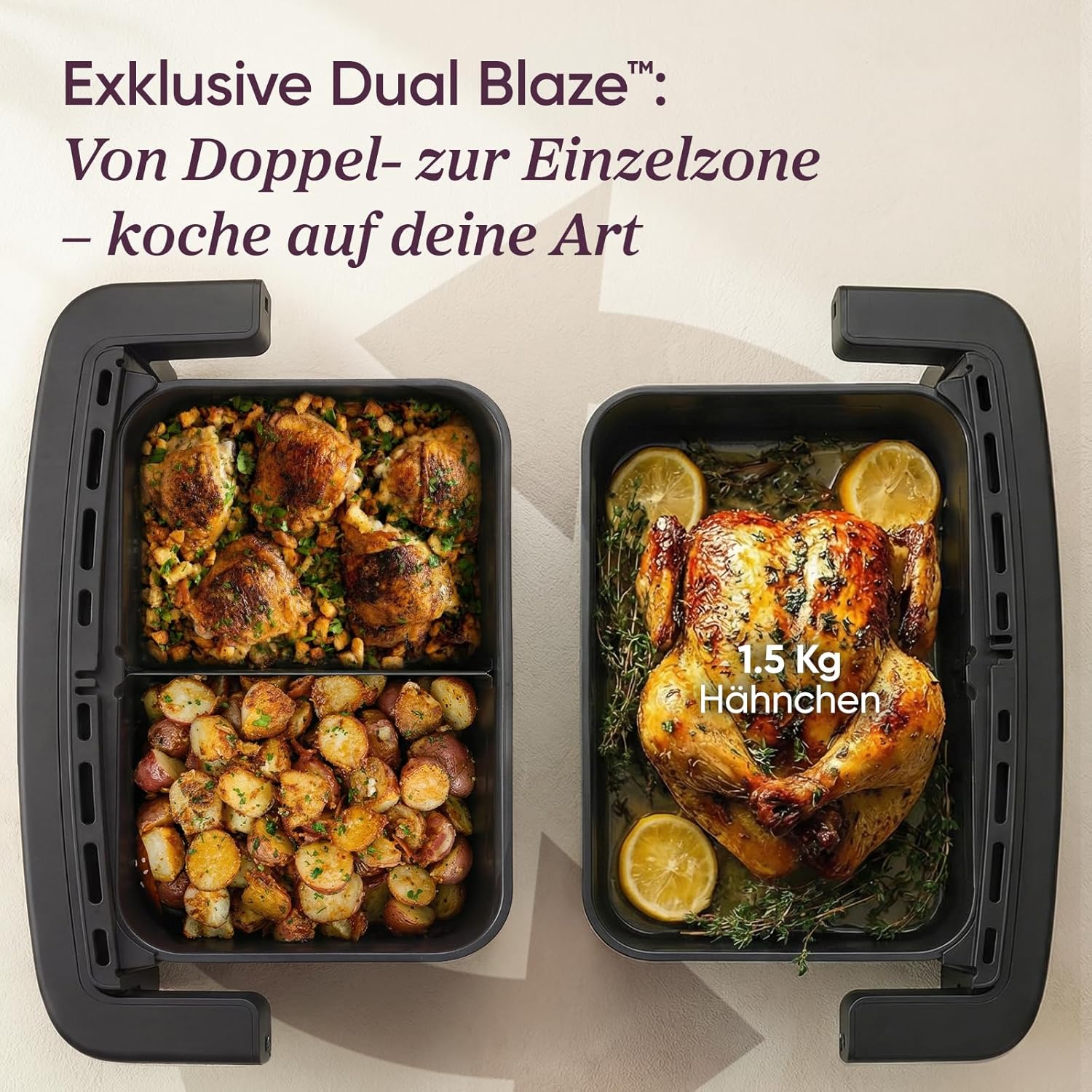 COSORI Dual Blaze TwinFry™ Compact 8,6L Heißluftfritteuse