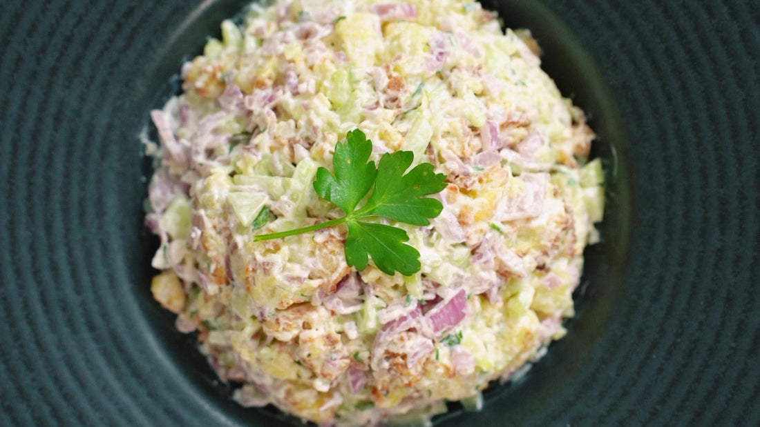 Knuspriger Airfryer-Kartoffelsalat