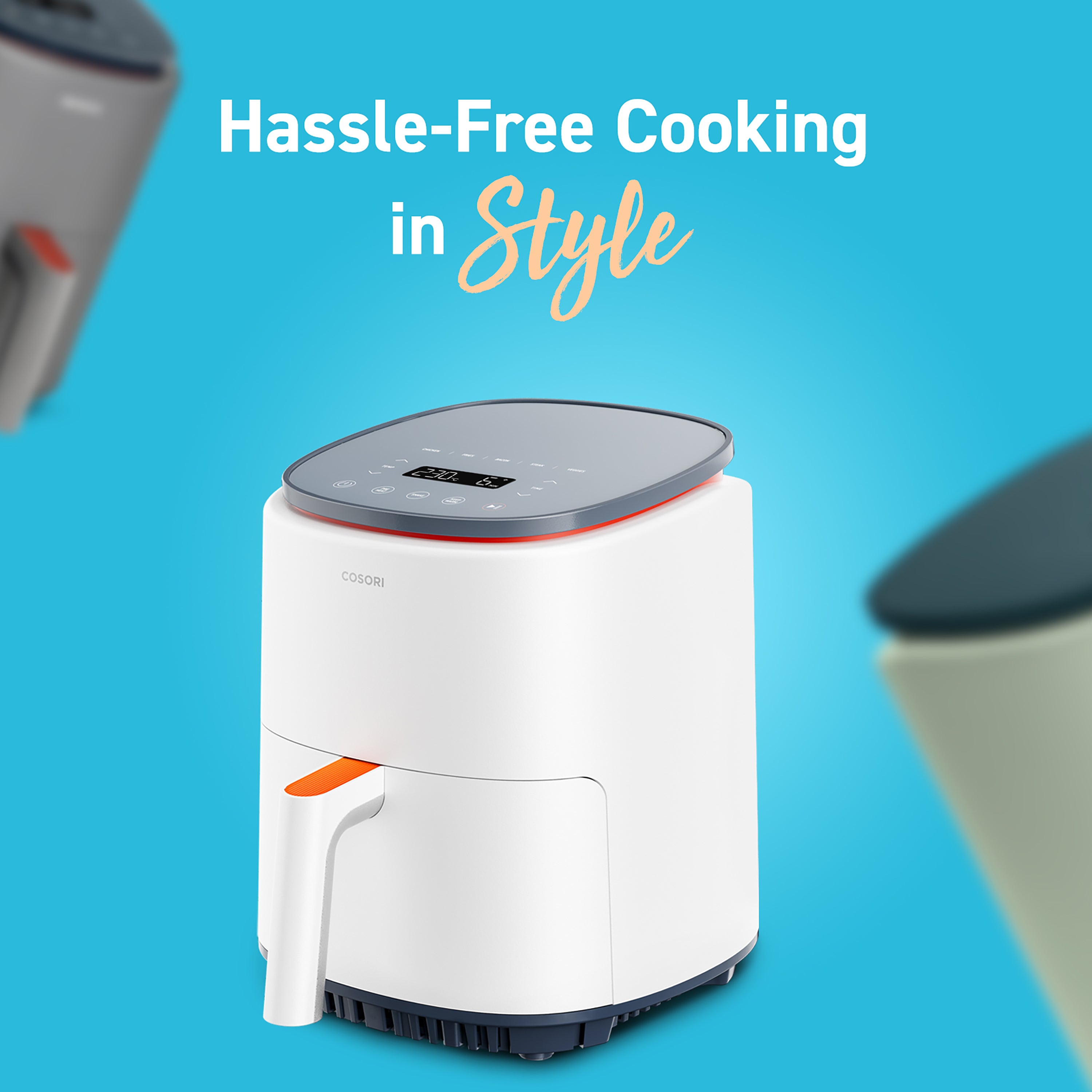 COSORI 3,8-Liter Smart Heißluftfritteuse, weiß