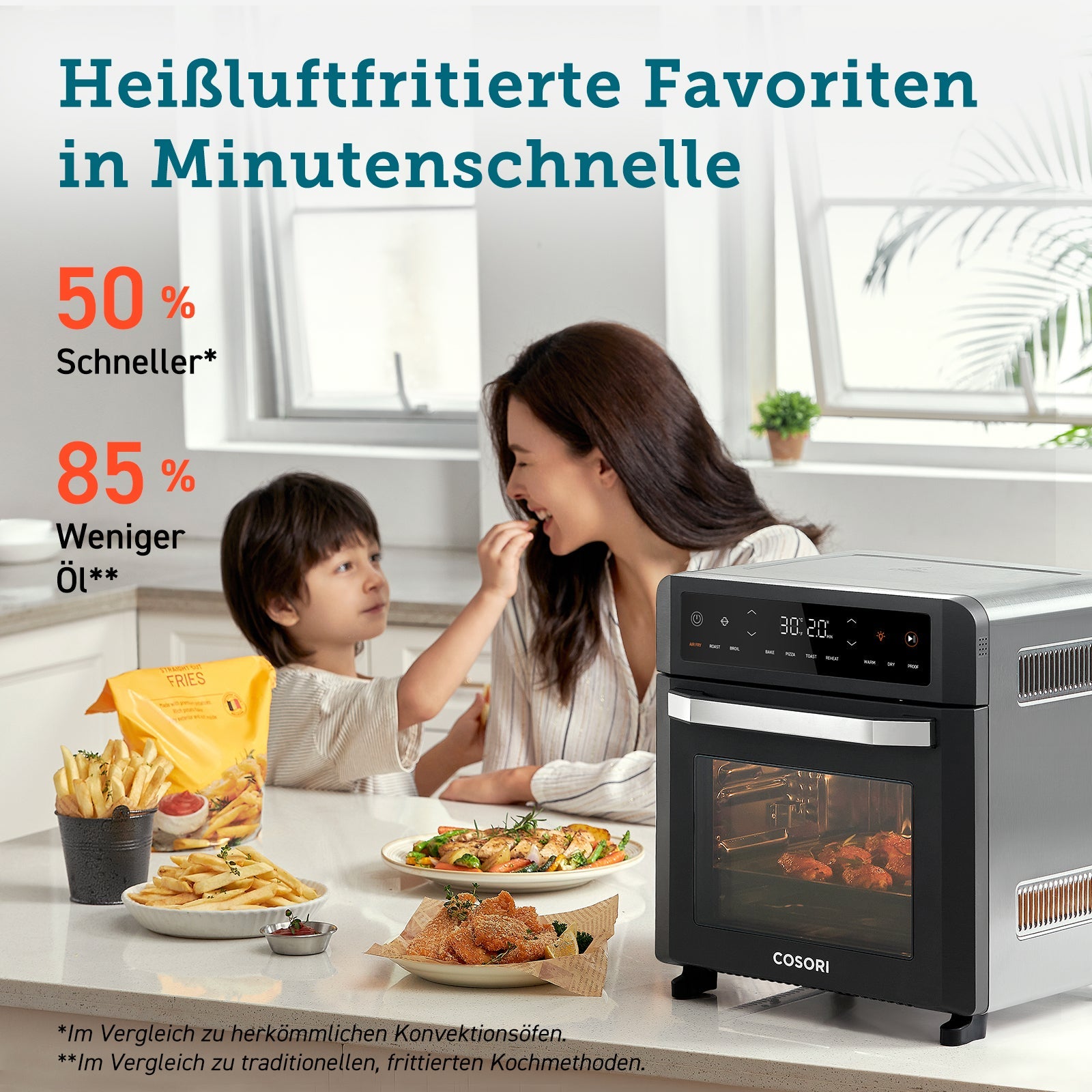 COSORI 12 - Liter Heißluftfritteuse Backofen - COSORI DE