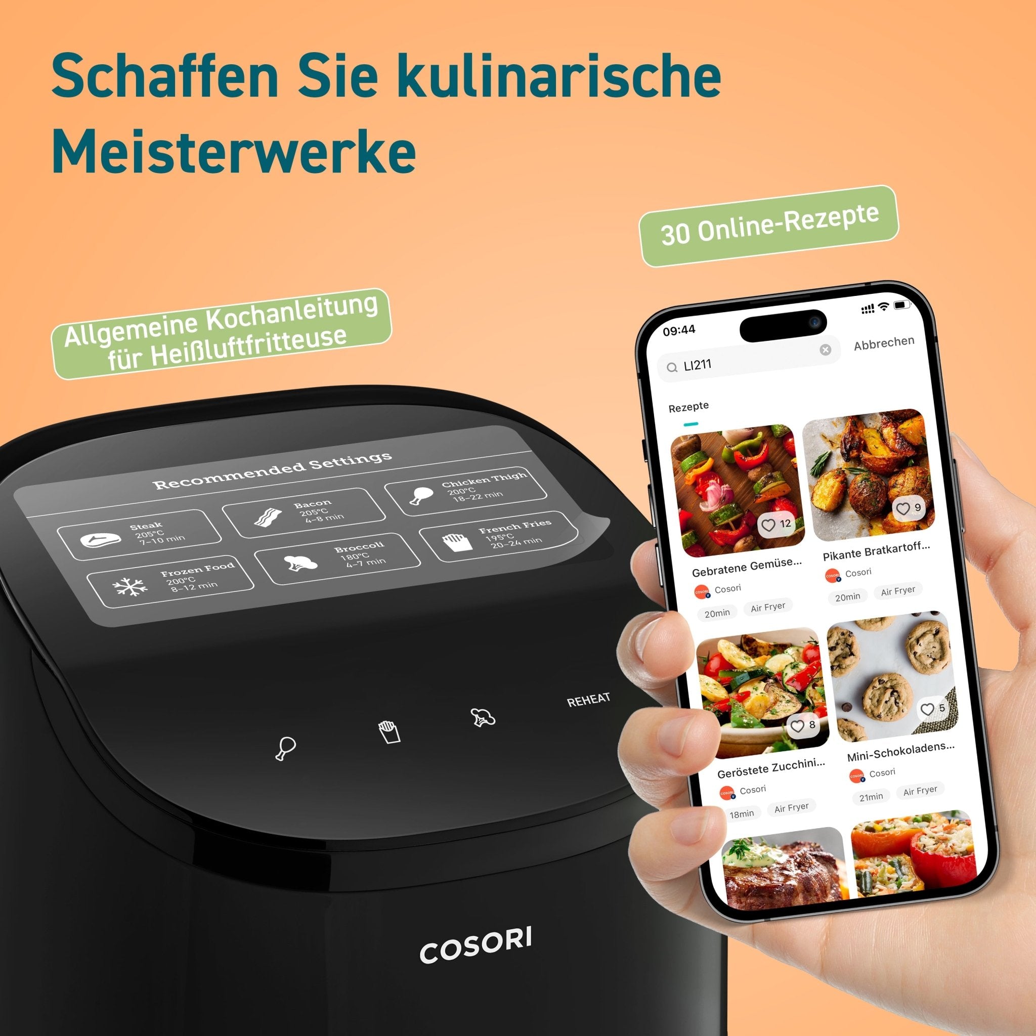COSORI 2 - Liter Mini Heißluftfritteuse - COSORI DE