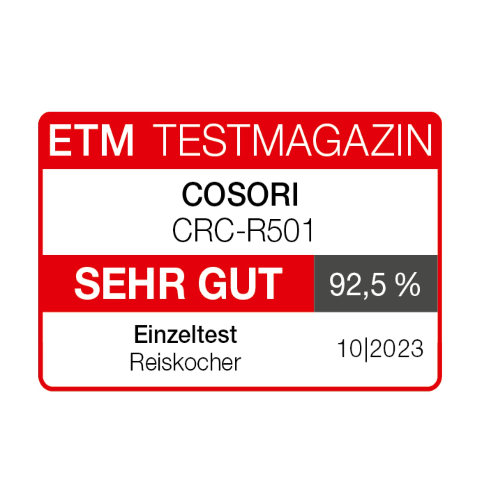 COSORI 5.0 - Liter Rice Cooker schwarz - COSORI DE