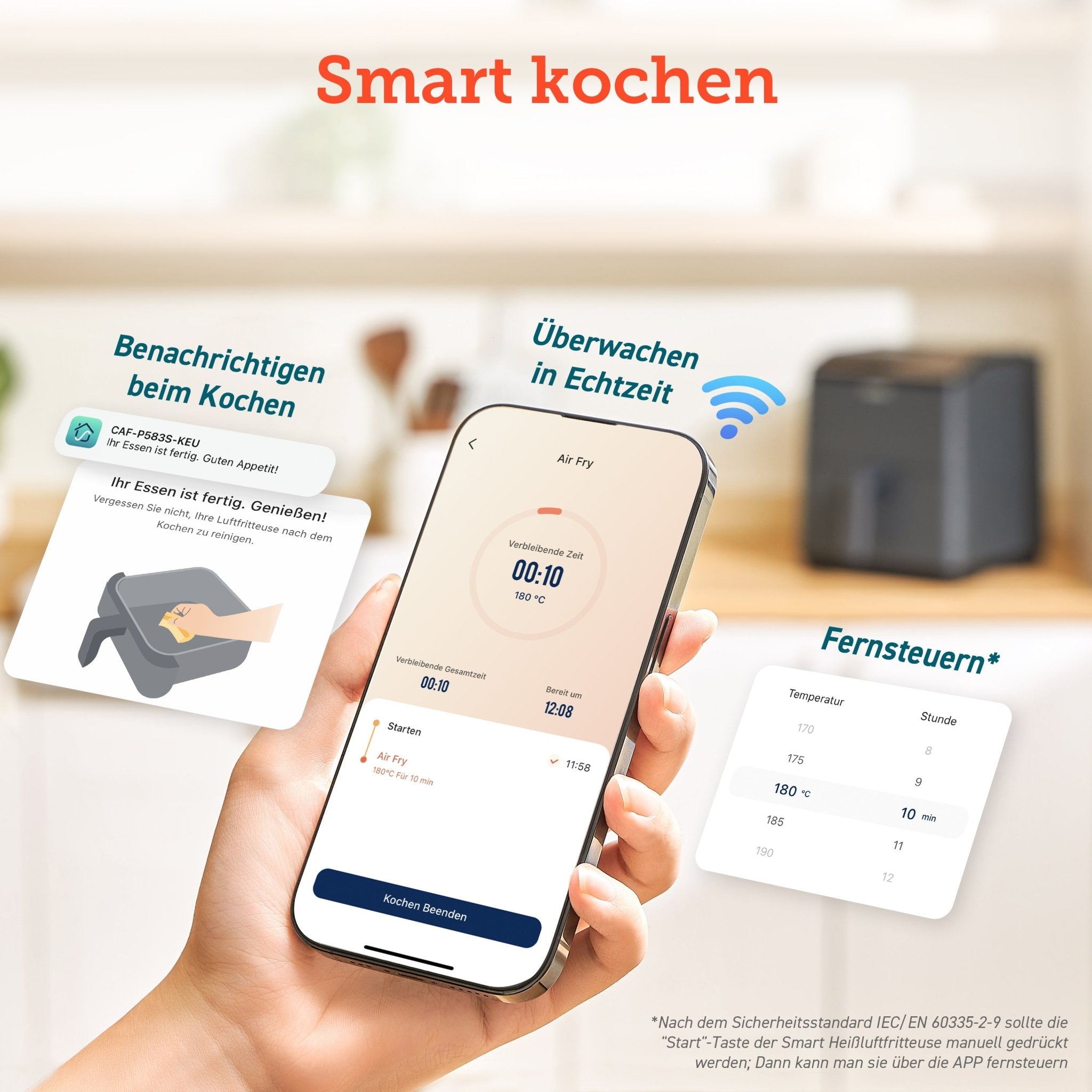 Cosori 6.4 - Liter Smart Heißluftfritteuse Dual Blaze - COSORI DE