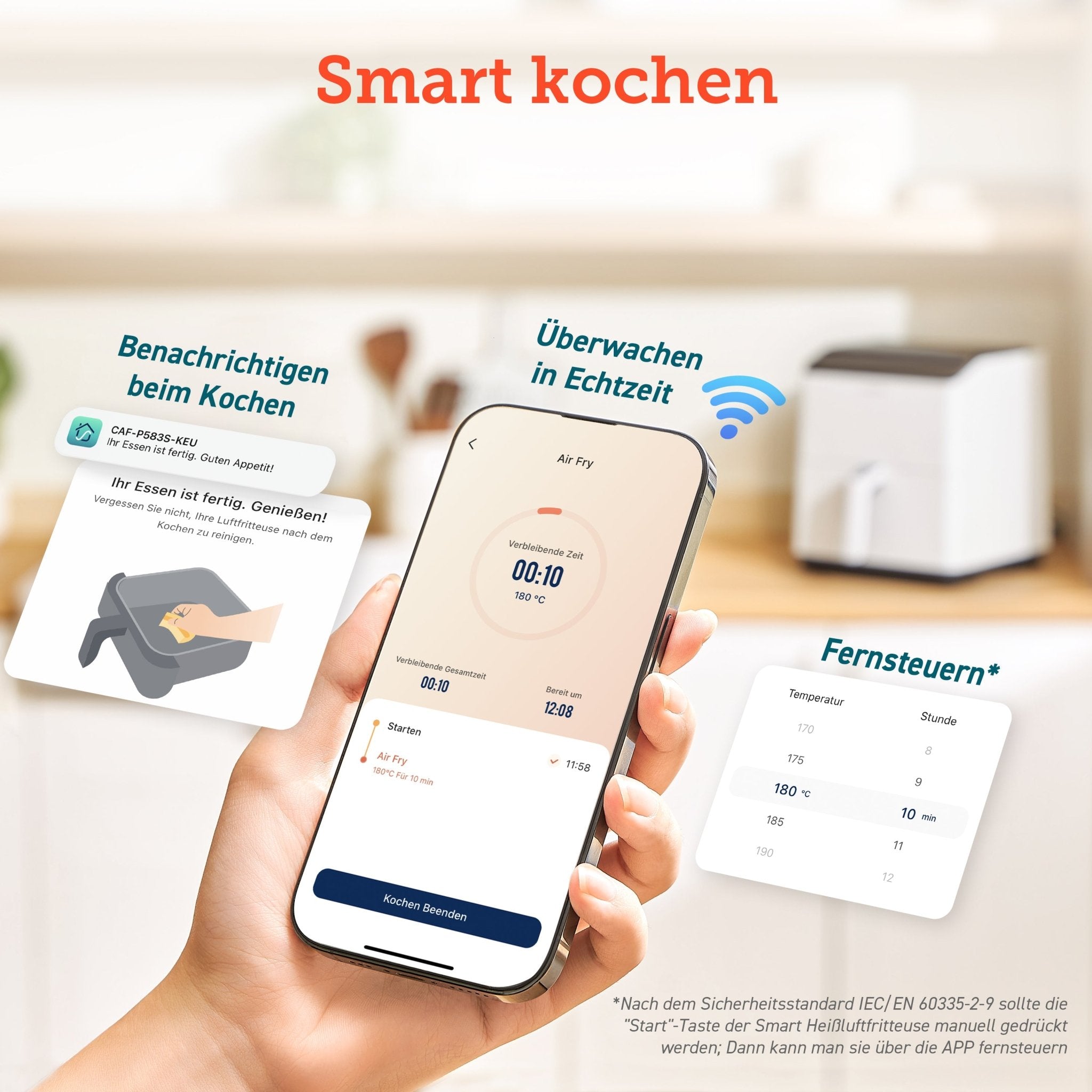 Cosori 6.4 - Liter Smart Heißluftfritteuse Dual Blaze - COSORI DE