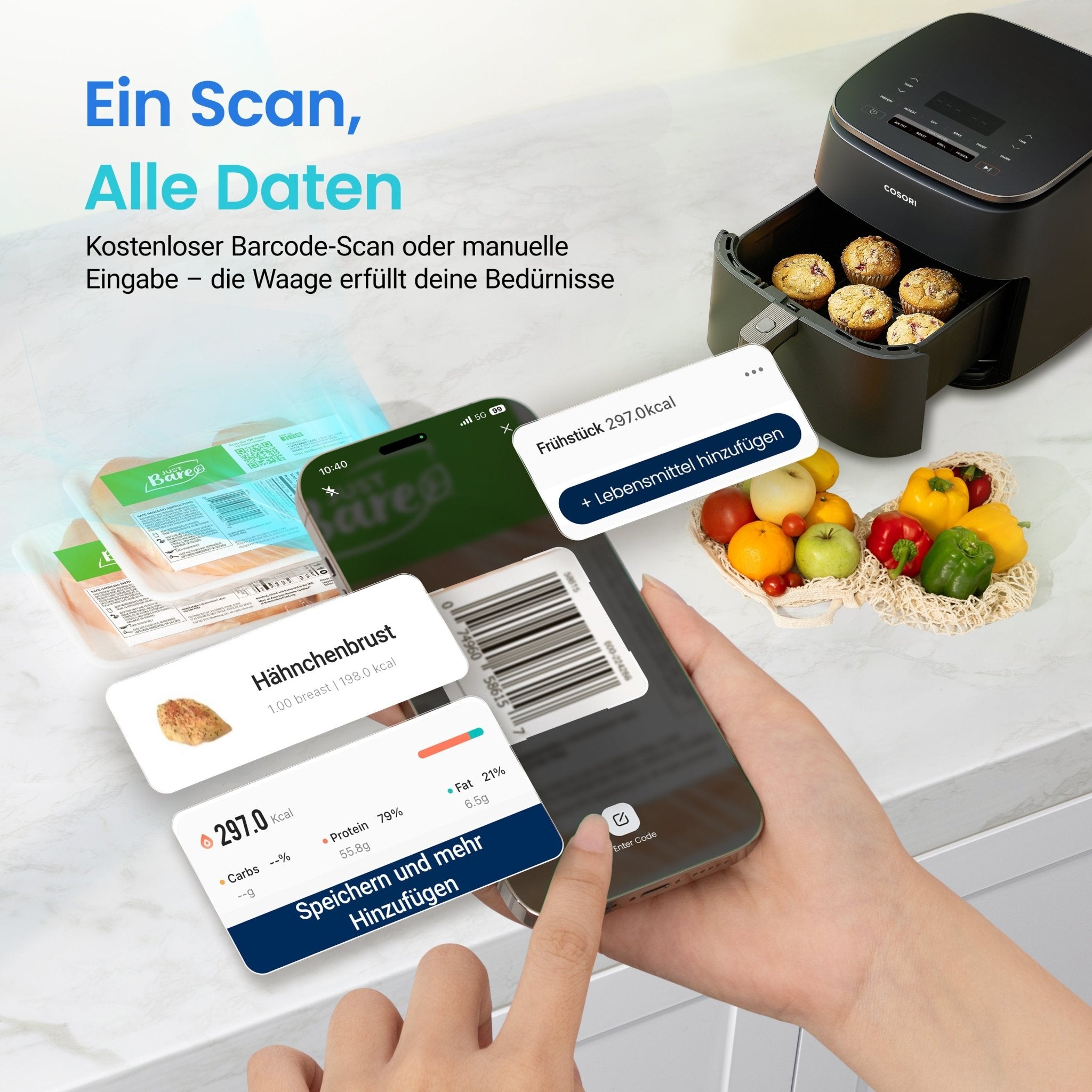COSORI CNS - R101S Smarte Ernährungswaage - COSORI DE