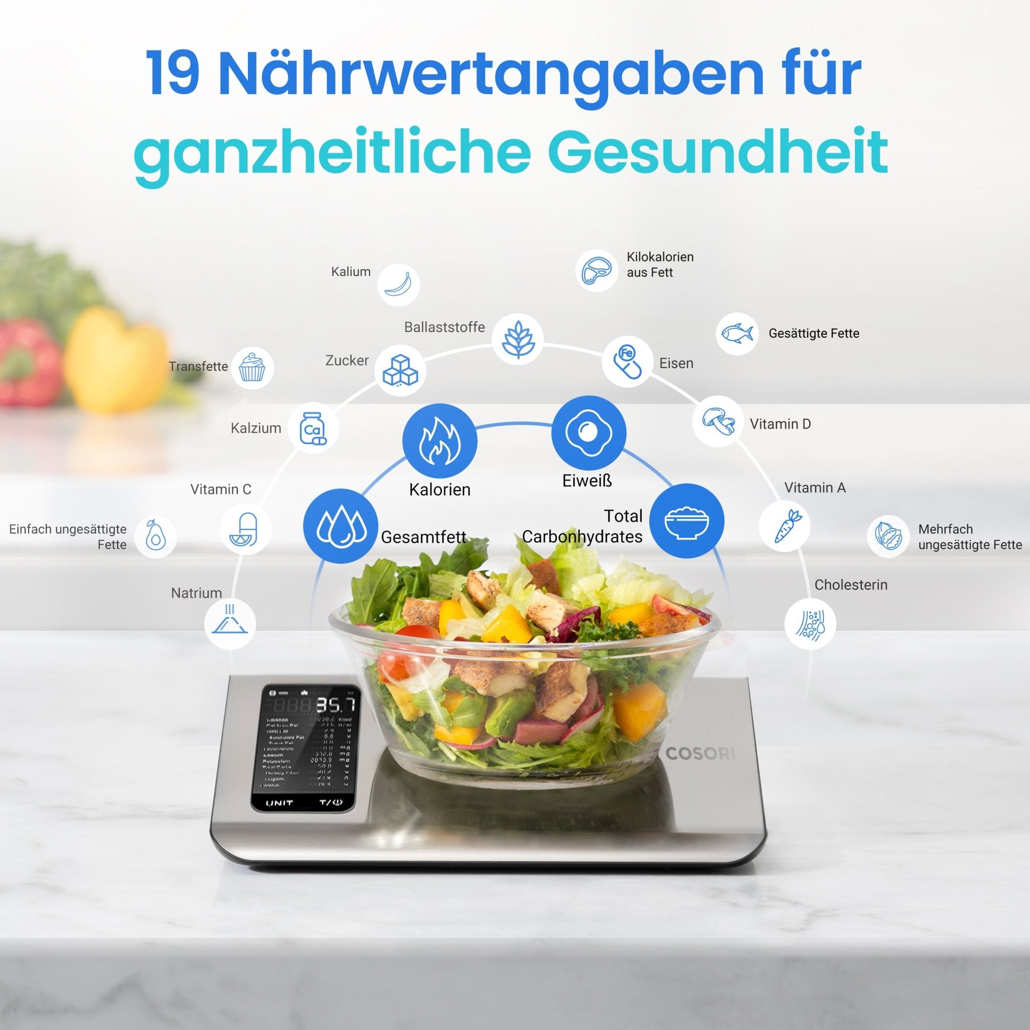 COSORI CNS - R101S Smarte Ernährungswaage - COSORI DE