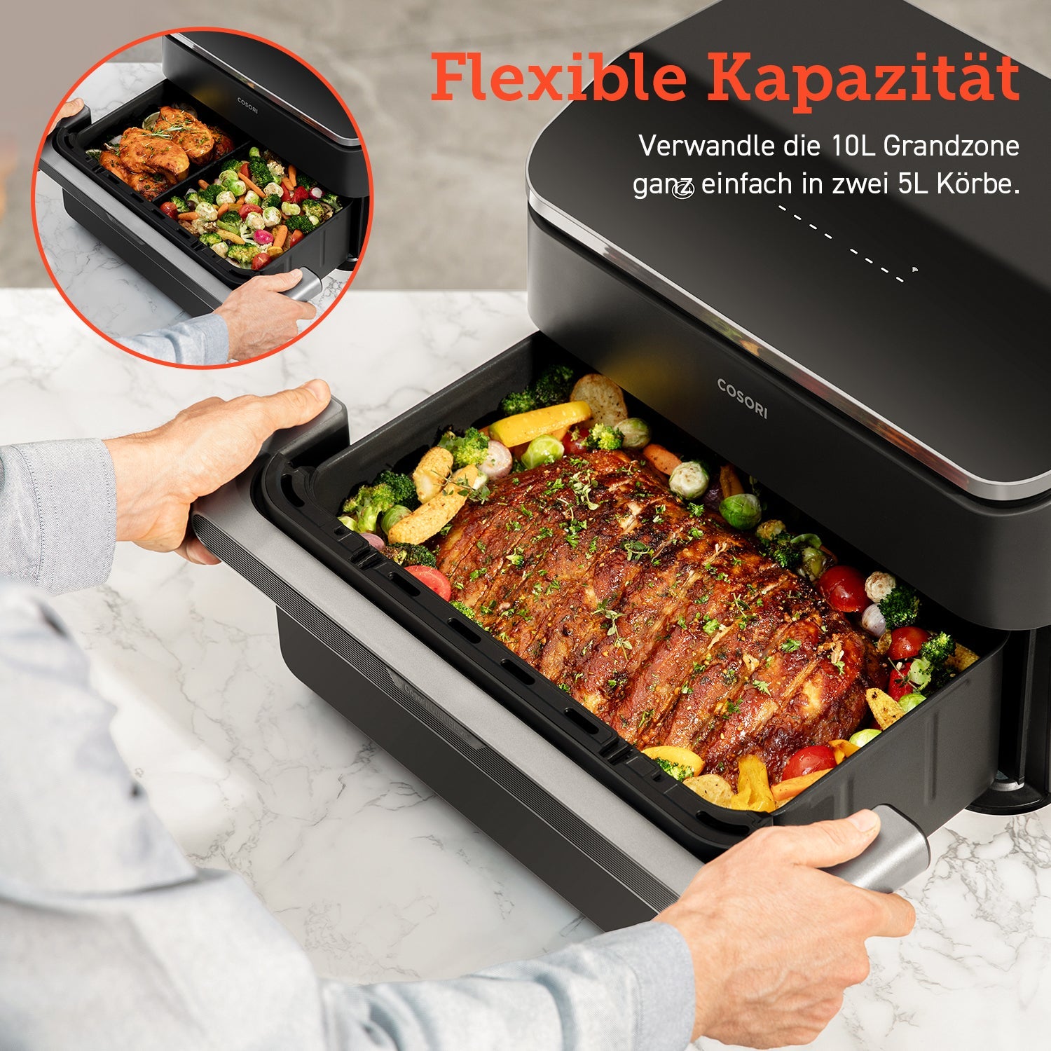 COSORI Dual Blaze Twinfry™ 10 - Litre Heißluftfritteuse - COSORI DE