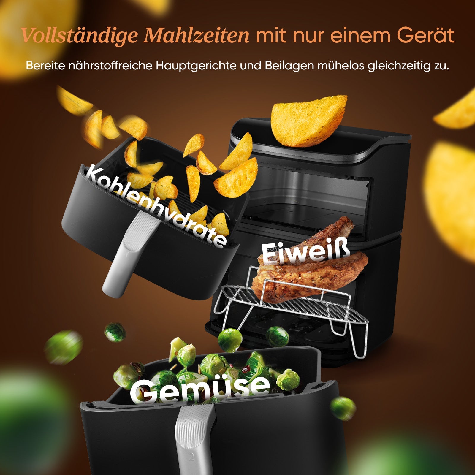 Cosori Turbo Tower™ 10,8 - Liter Heißluftfritteuse Pro - COSORI DE
