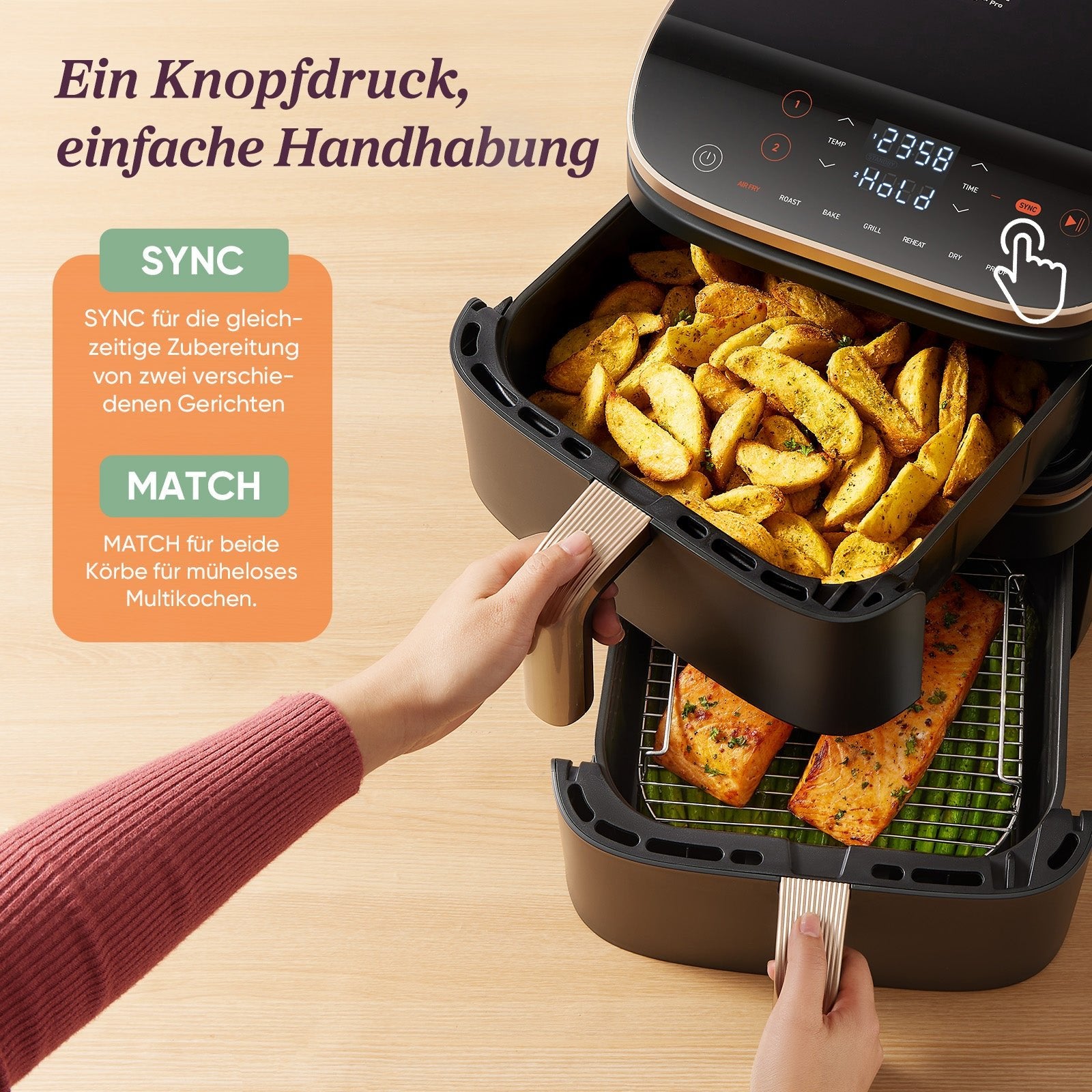Cosori Turbo Tower™ 10,8 - Liter Heißluftfritteuse Pro Smart - COSORI DE