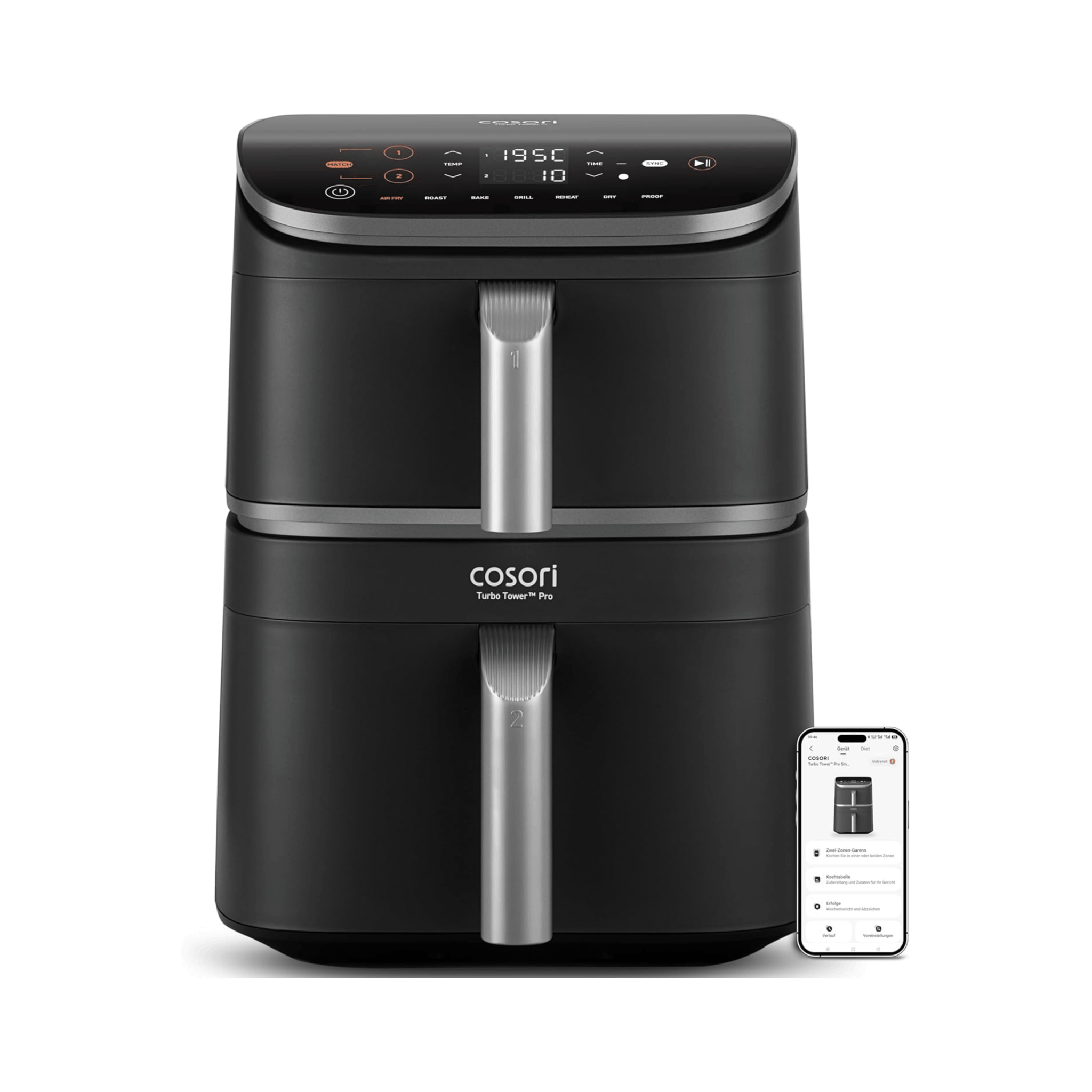 Cosori Turbo Tower™ 10,8 - Liter Heißluftfritteuse Pro Smart - COSORI DE