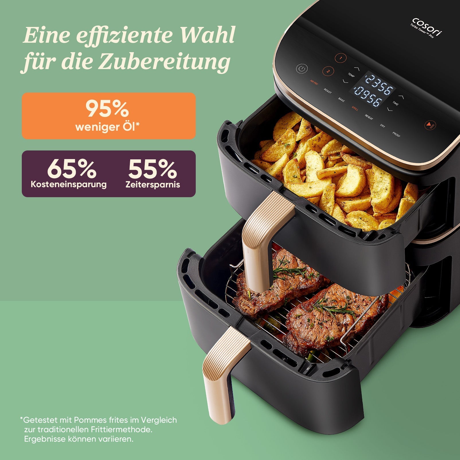 Cosori Turbo Tower™ 10,8 - Liter Heißluftfritteuse Pro Smart - COSORI DE