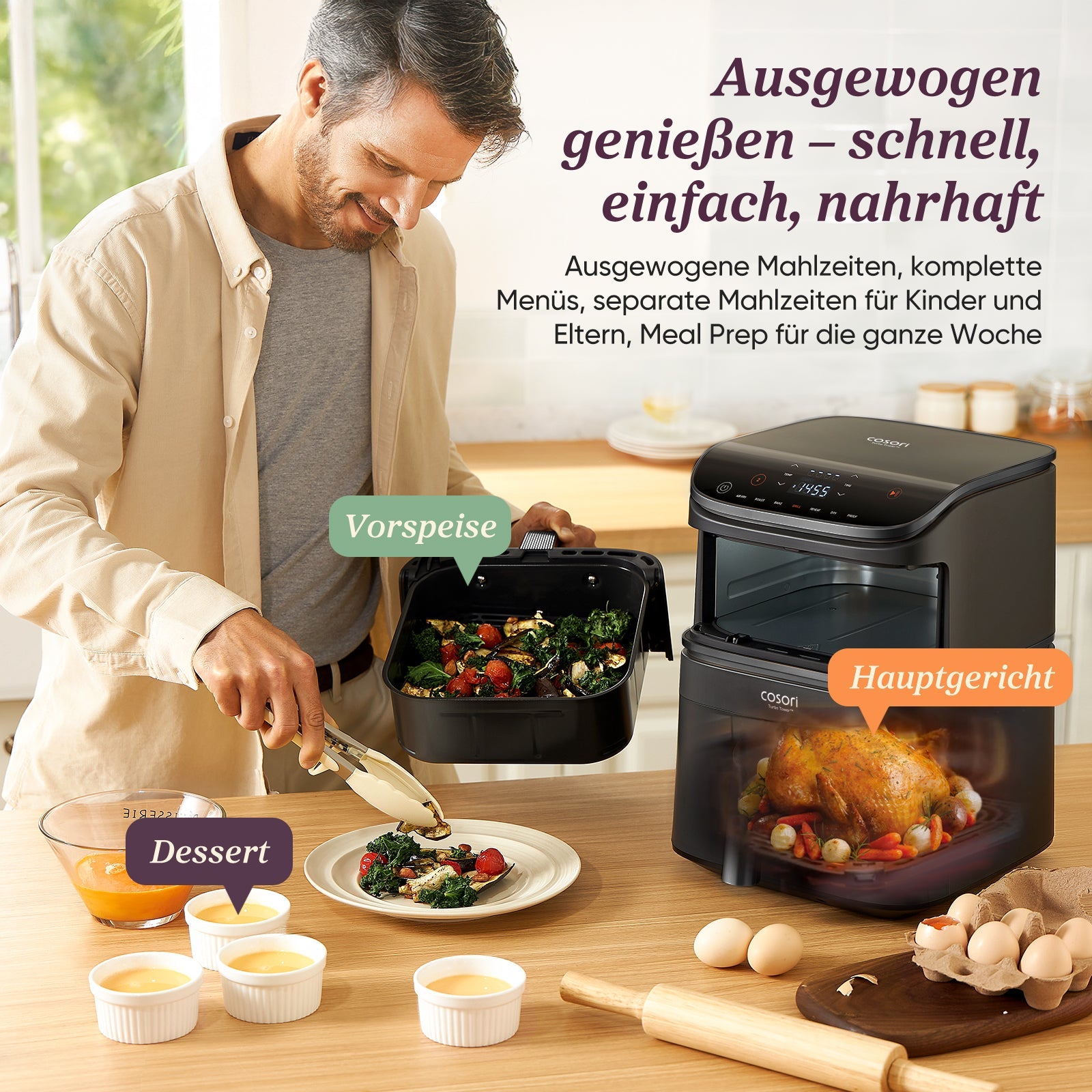 Cosori Turbo Tower™ 10,8 - Liter Heißluftfritteuse Standard - COSORI DE