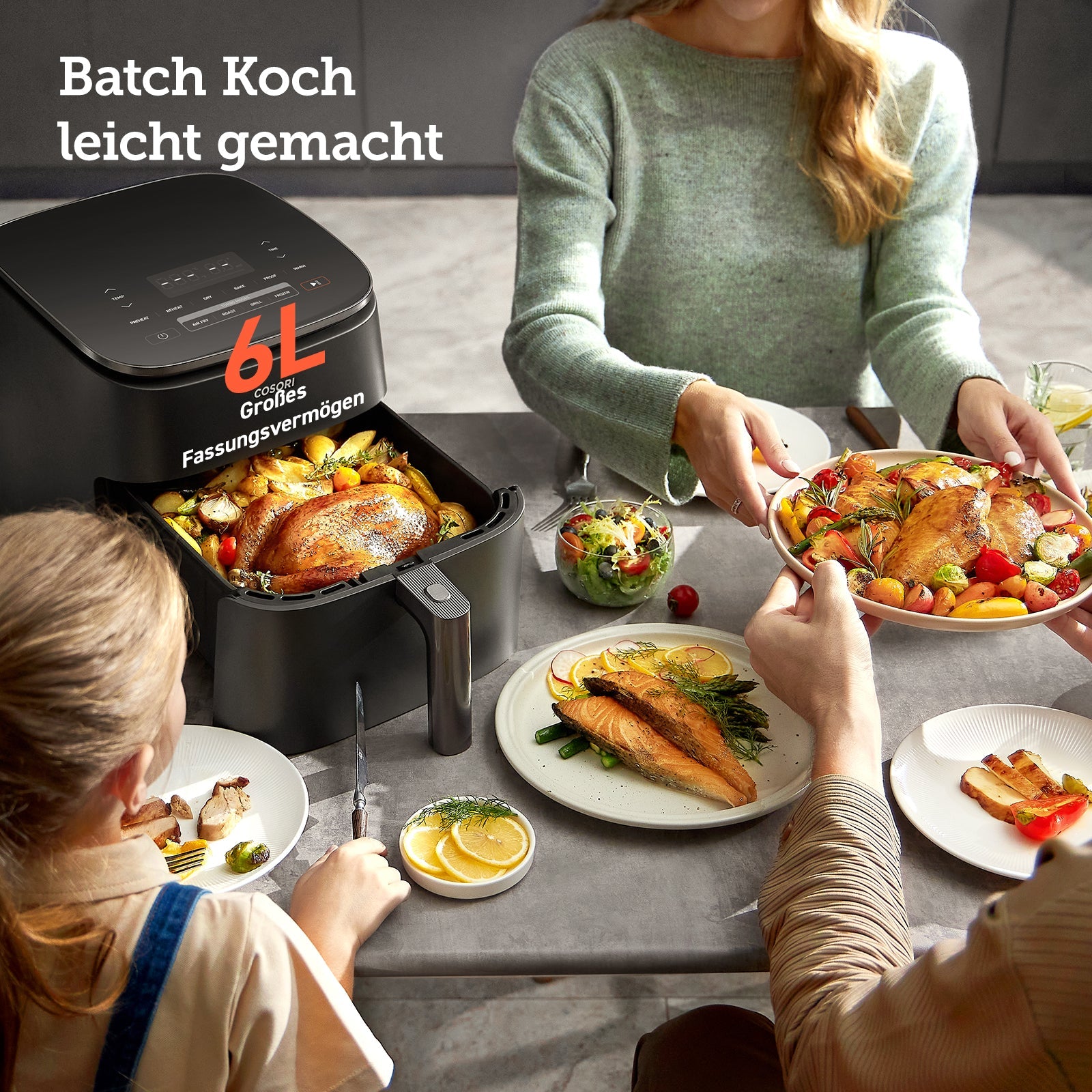 COSORI TurboBlaze™ 6.0 - Liter Heißluftfritteuse - COSORI DE