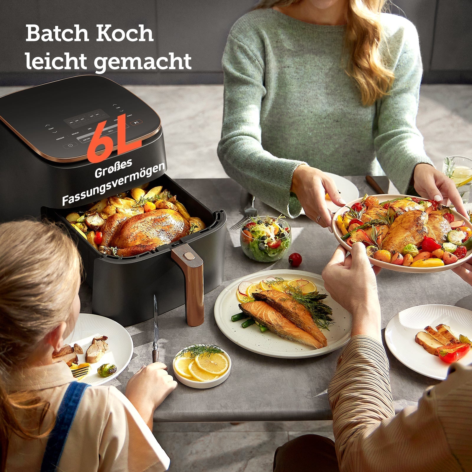 COSORI TurboBlaze™ 6.0 - Liter Heißluftfritteuse mit DC Motor & Zubehör - COSORI DE