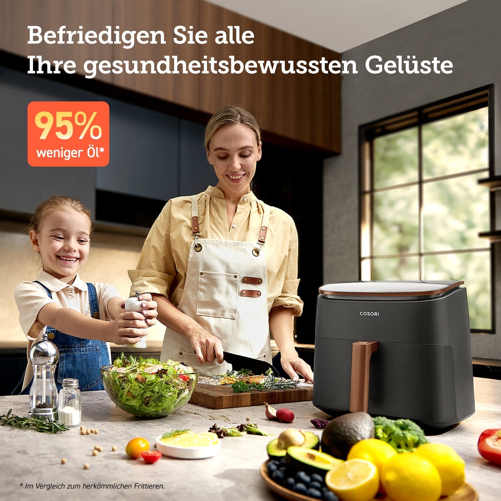 COSORI TurboBlaze™ 6.0 - Liter Heißluftfritteuse mit DC Motor & Zubehör - COSORI DE
