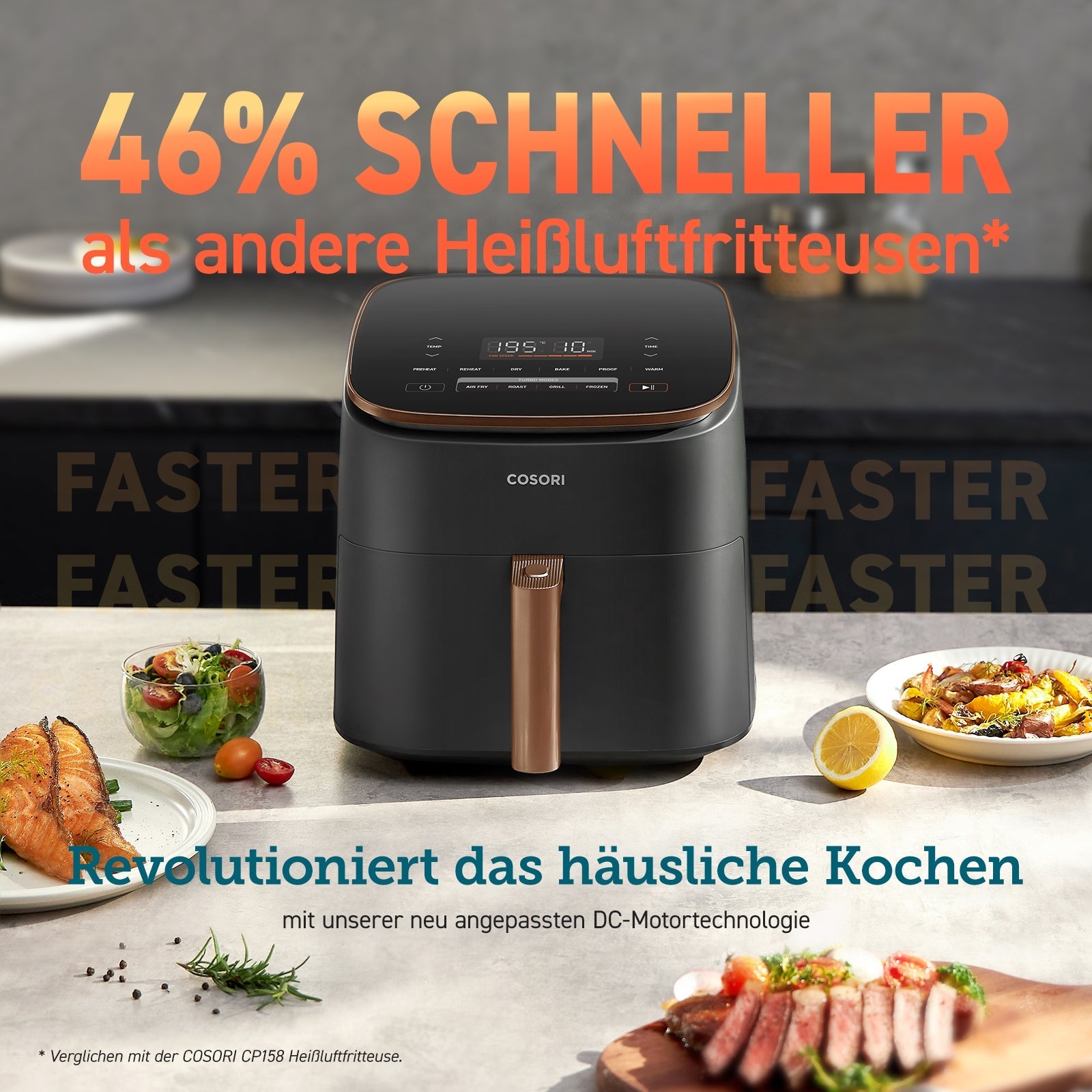 COSORI TurboBlaze™ 6.0 - Liter Heißluftfritteuse mit DC Motor & Zubehör - COSORI DE