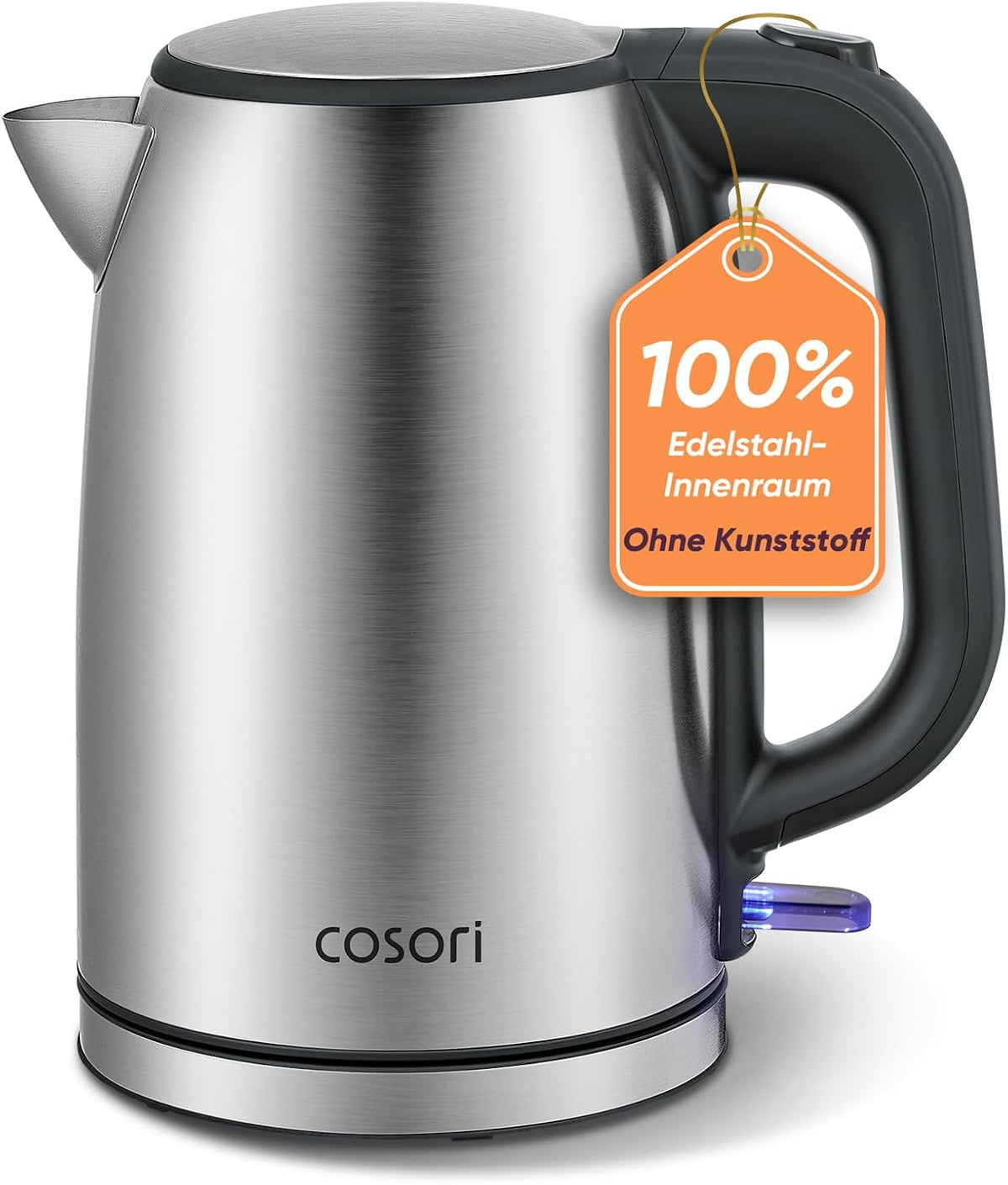 Edelstahl Wasserkocher mit Strix Thermostat