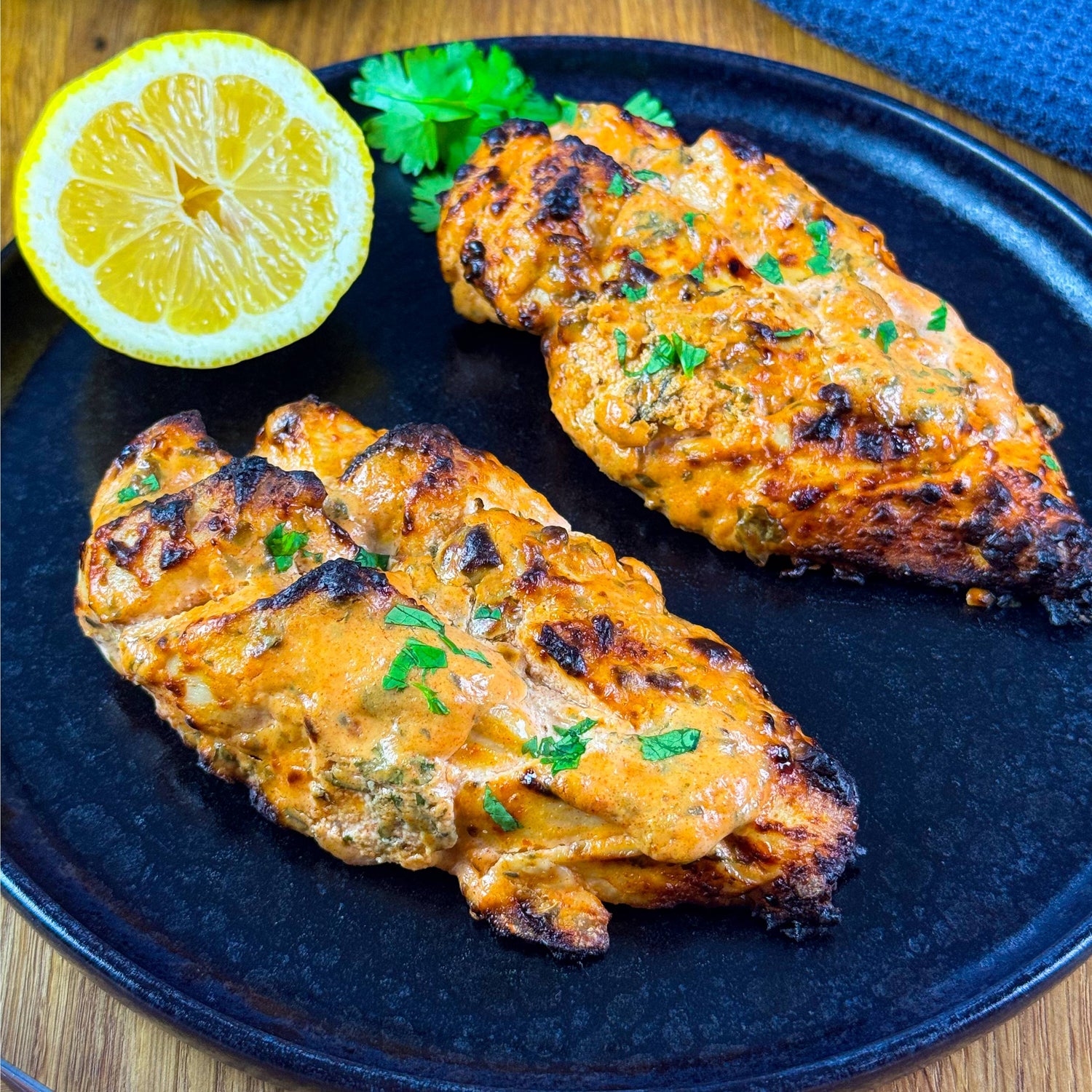 Saftiges Hähnchen mit Zitronen Koriander Marinade