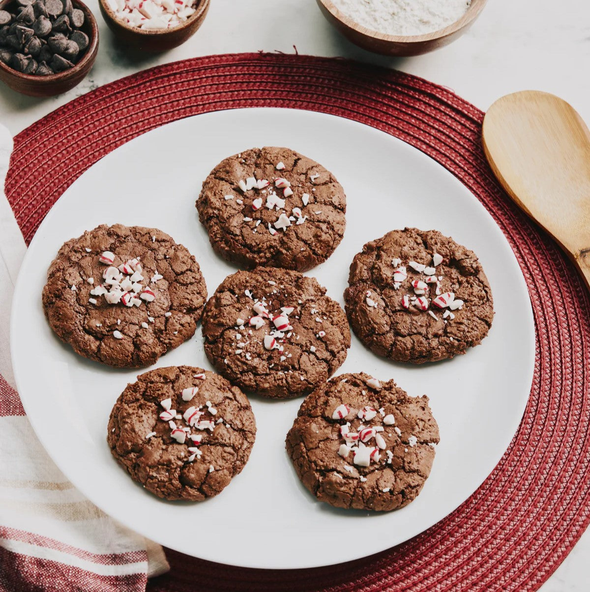 Fudgy Pfefferminz-Brownie-Cookies