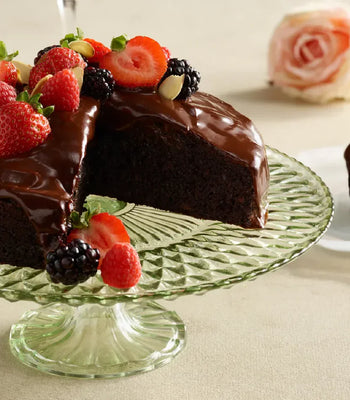 Schoko-Rote-Bete-Kuchen mit Ganache