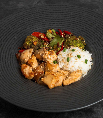 Hähnchen Reis Bowl