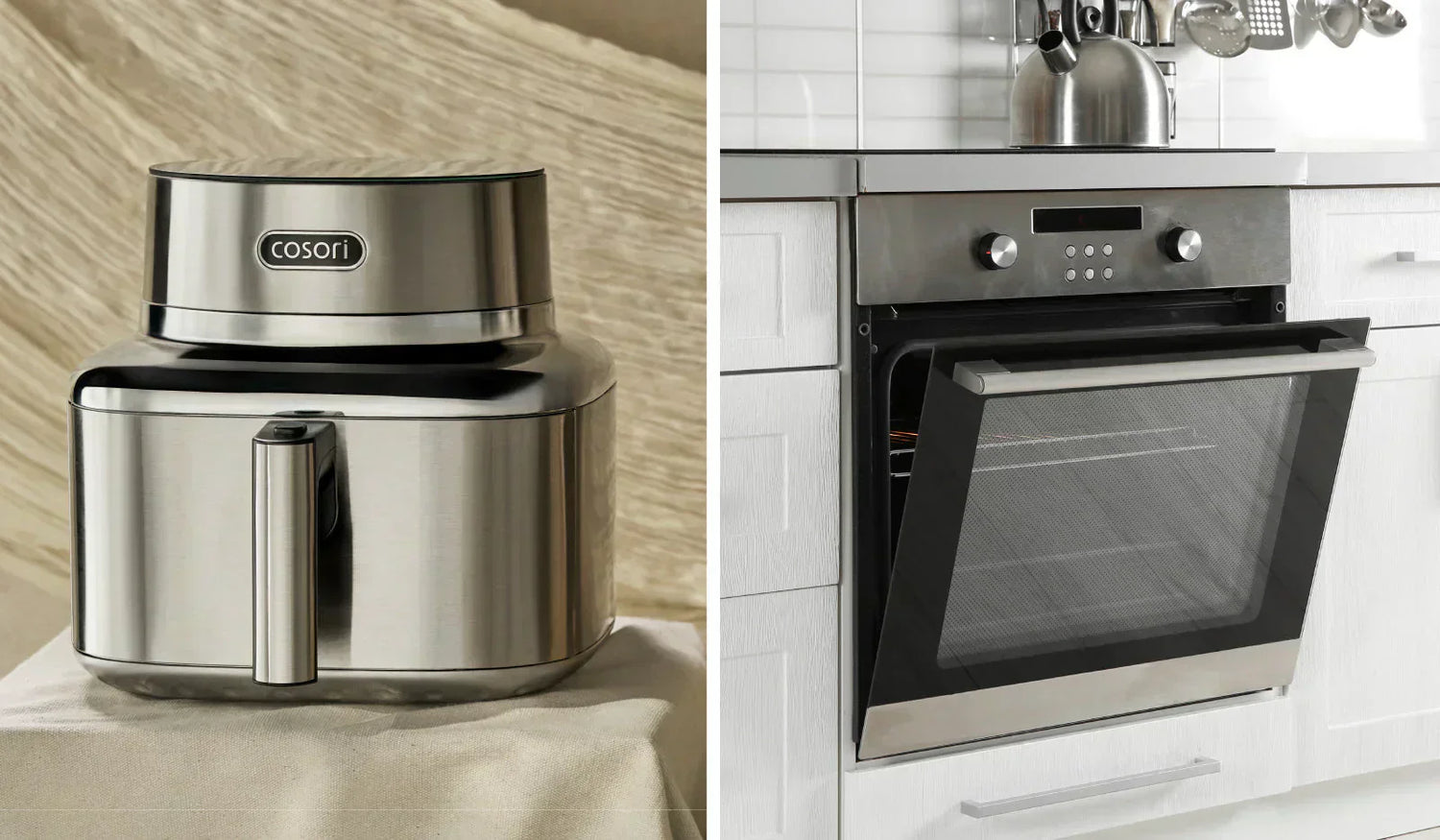 Heißluftfritteuse vs. Backofen