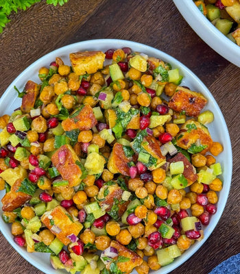 Hot Halloumi Kichererbsen Salat - COSORI DE