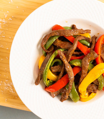 Rindfleischstreifen mit Paprika und Wildreis - COSORI DE