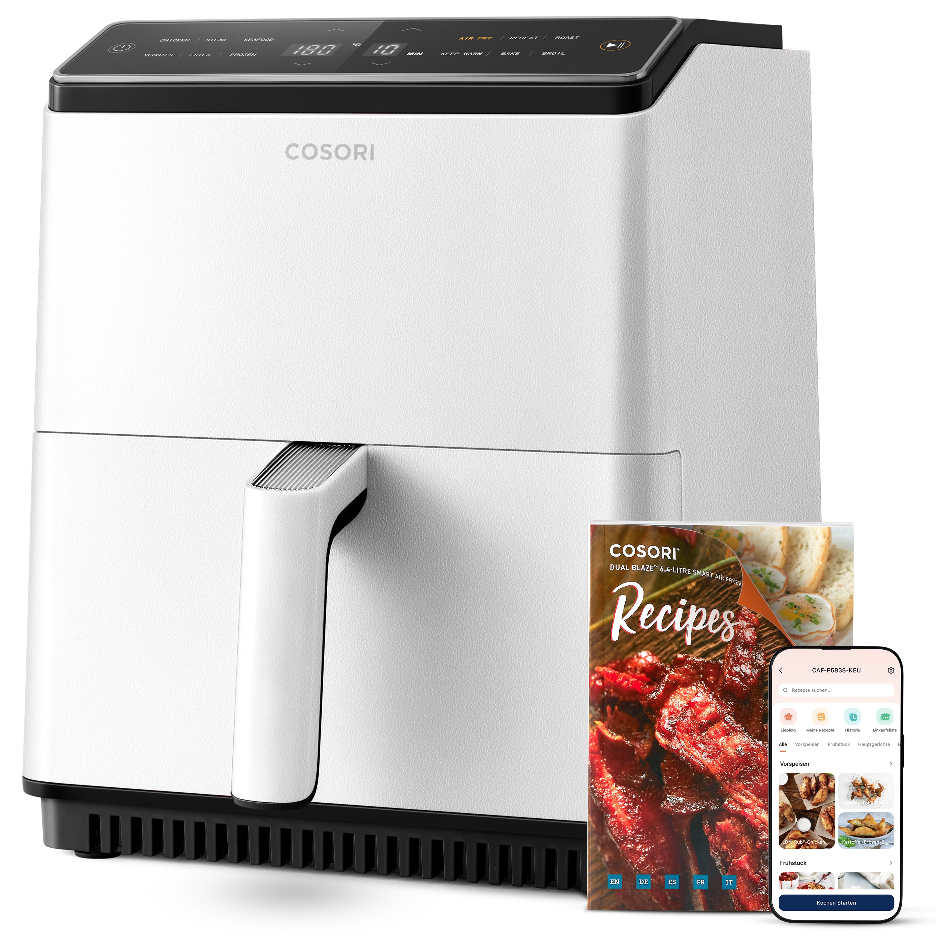 Cosori 6.4-Liter Smart Heißluftfritteuse Dual Blaze