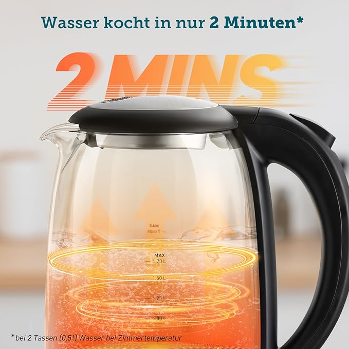 COSORI Premium Glas Wasserkocher 1,7 L