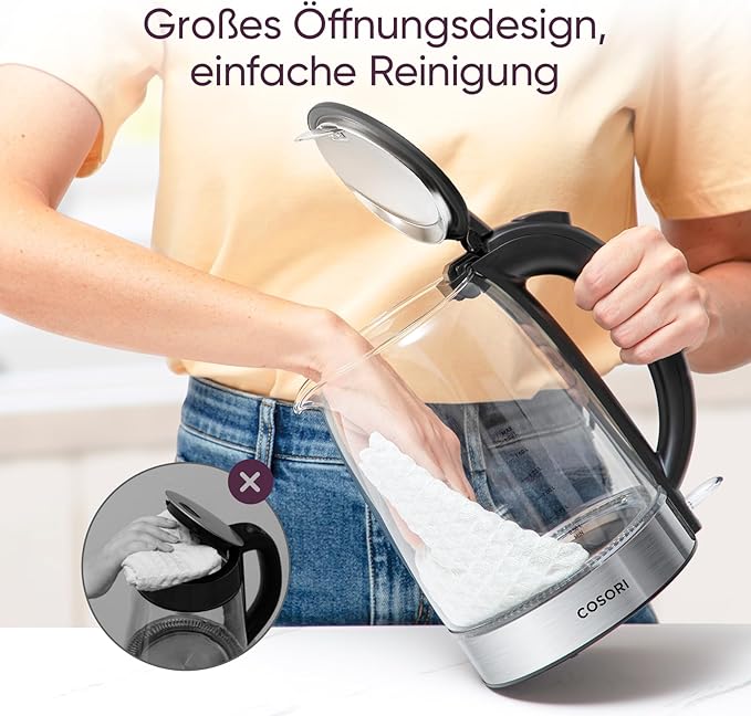 COSORI Premium Glas Wasserkocher 1,7 L