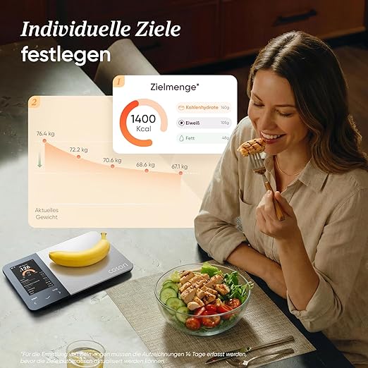 COSORI NutriLens Smarte Küchen- und Ernährungswaage