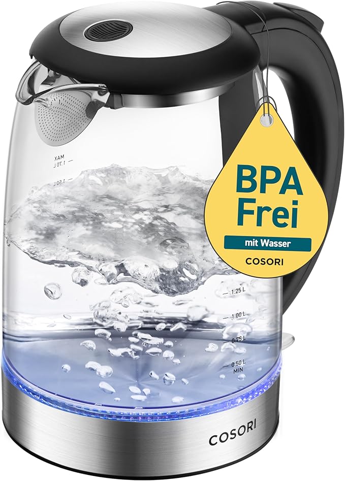 COSORI Premium Glas Wasserkocher 1,7 L