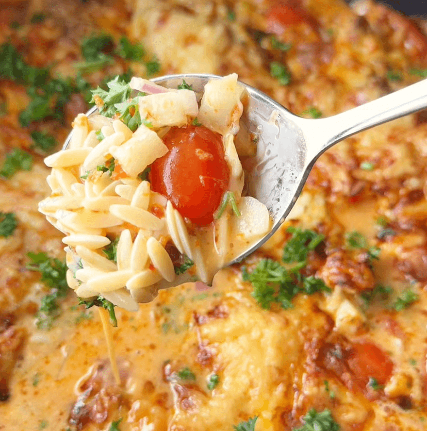 Hähnchenblech mit Risoni