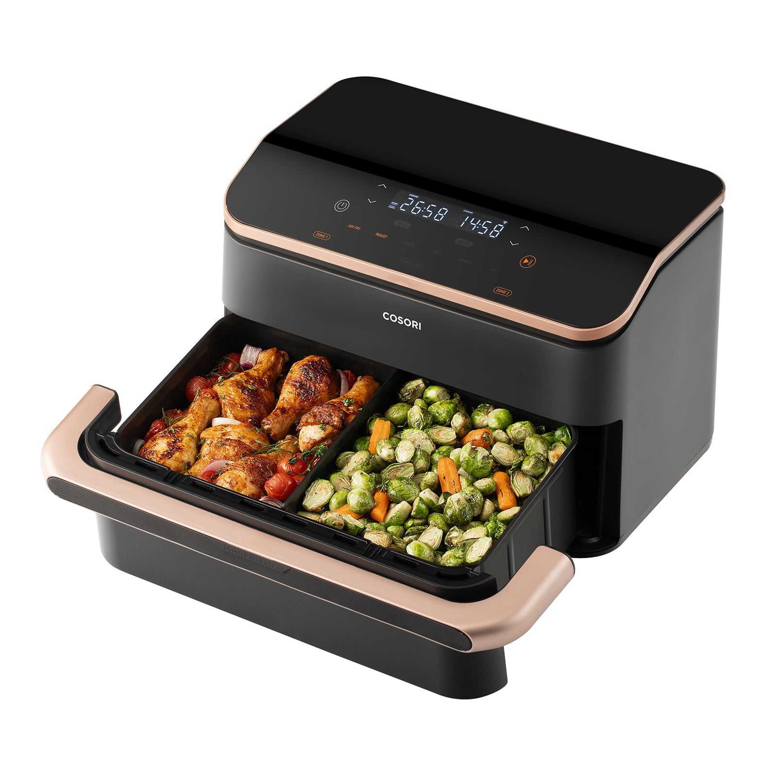 COSORI Dual Blaze Twinfry™ 10 - Litre Heißluftfritteuse - Gold - COSORI DE