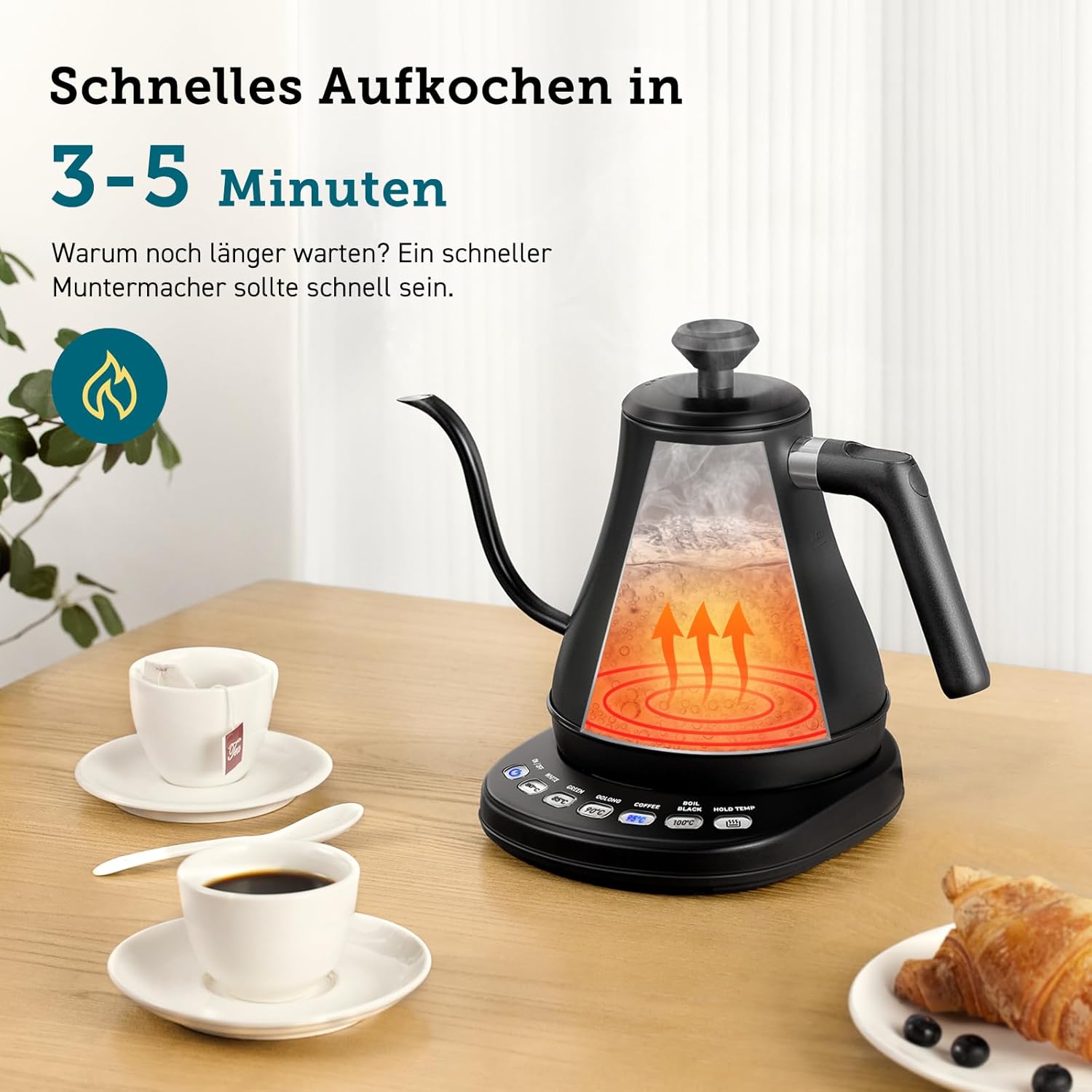 COSORI Wasserkocher Edelstahl Schwanenhals - COSORI DE