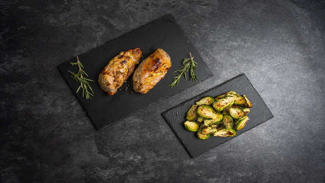 Filet vom Schwein mit Rosenkohl