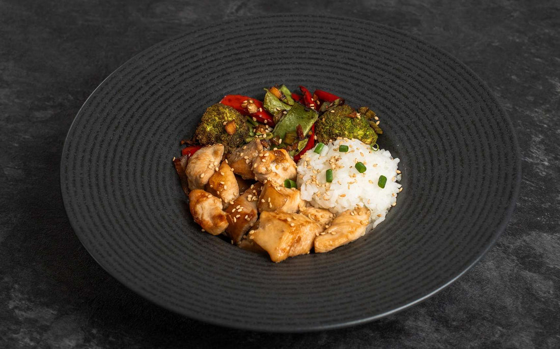 Hähnchen Reis Bowl